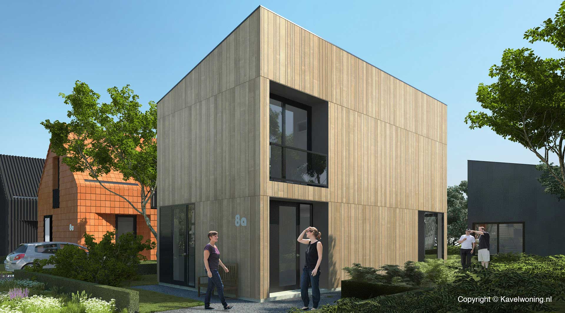 moderne cataloguswoning / zelfbouw woning - Datcha House met gevel van hout